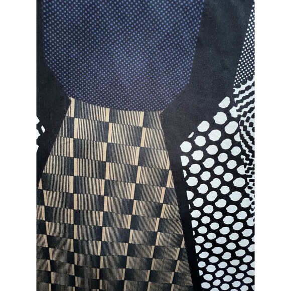 TopShop Abstract Multicolored Print Body Con Dress 3/4 Length Sleeve Size 10 - Picture 3 of 6